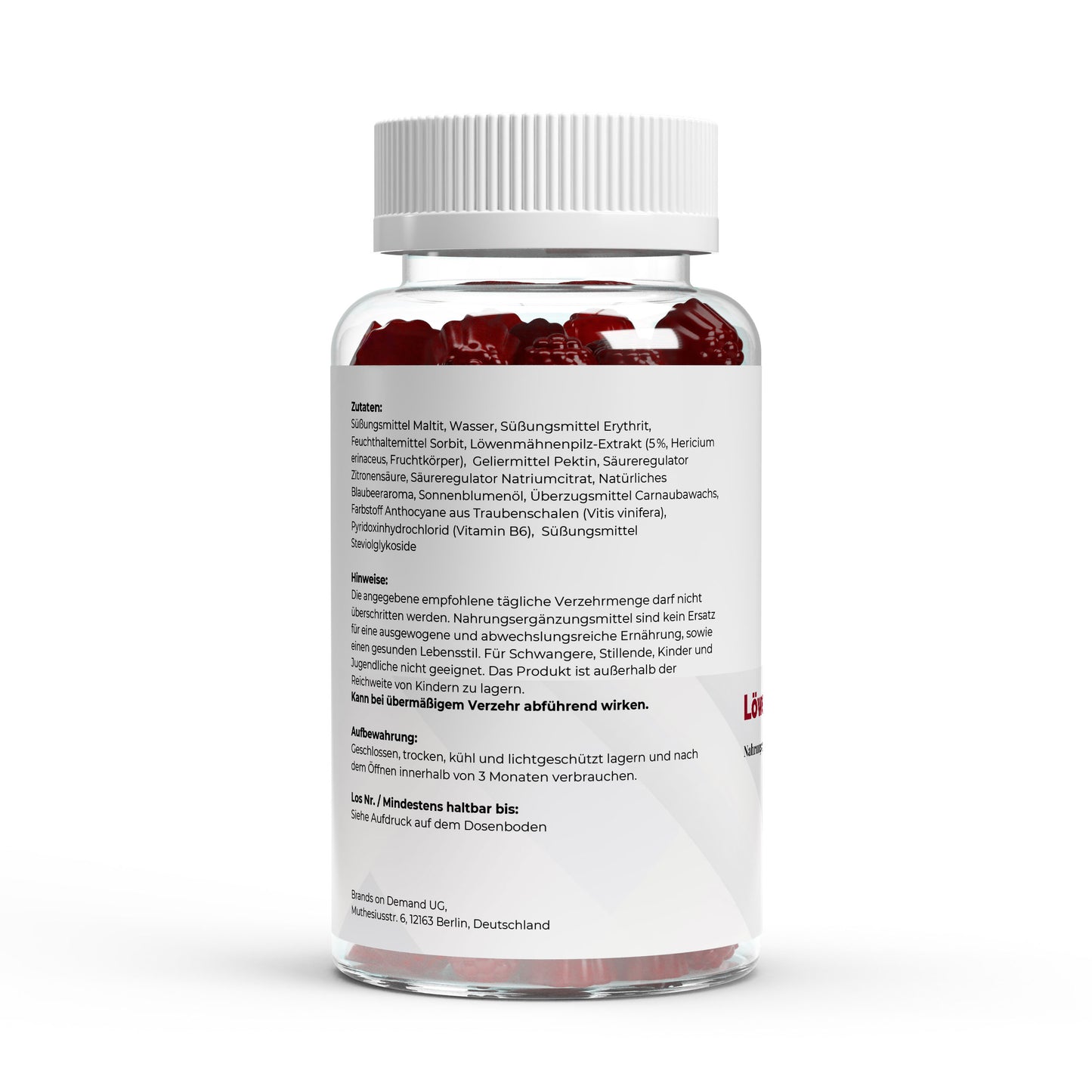 Geleebonbons "Löwenmähne" + Vitamin B6 - 60 Stk.