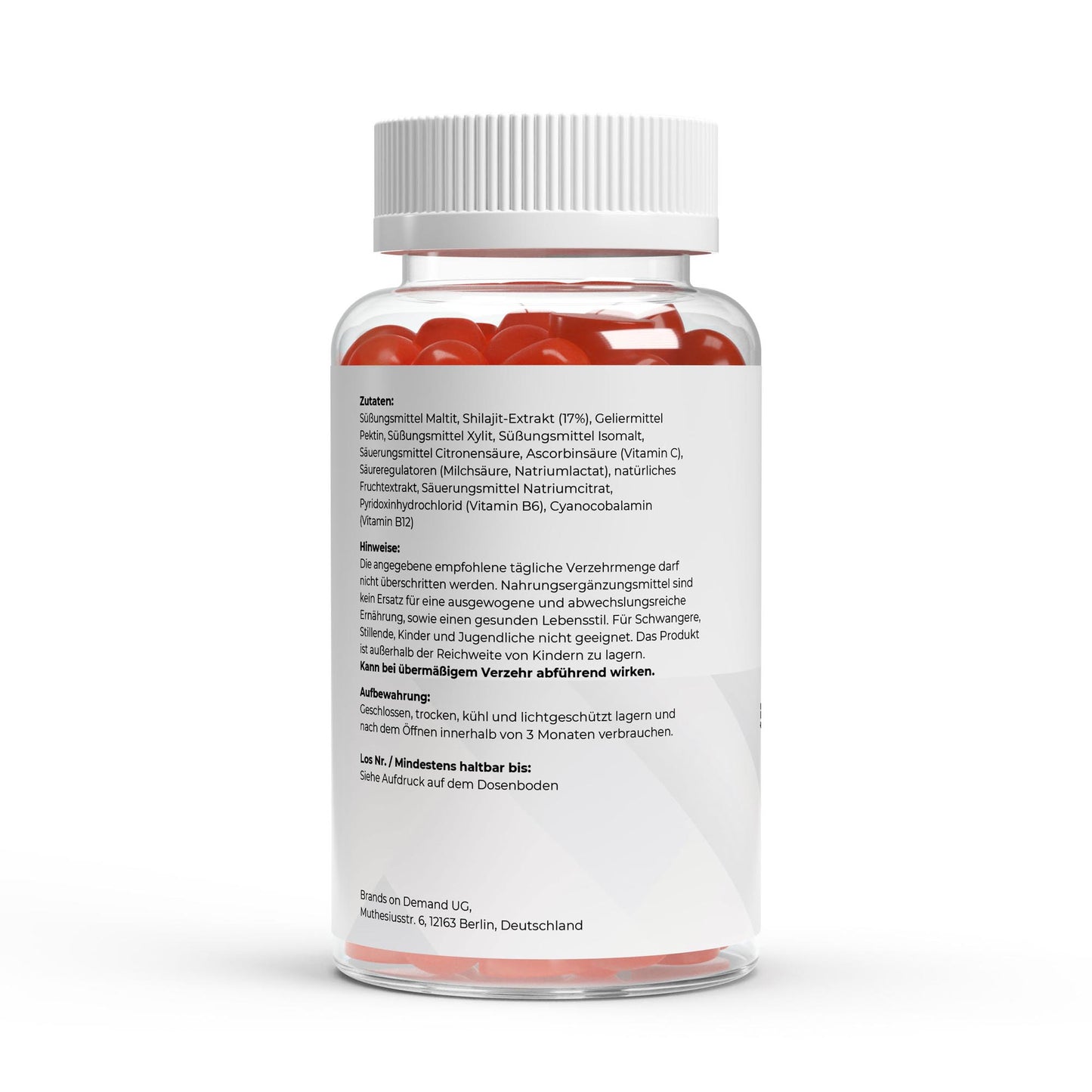 Премиум гумени бонбони Shilajit 1000 + витамин C, B6, B12 - 60 бр.