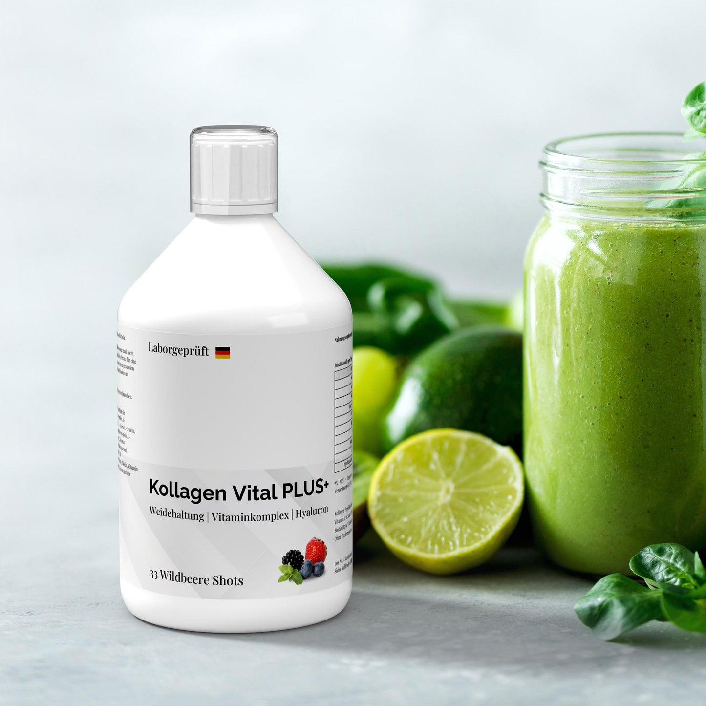 Collagen Vital PLUS+ Shots - Waldbeeren - 500 ml