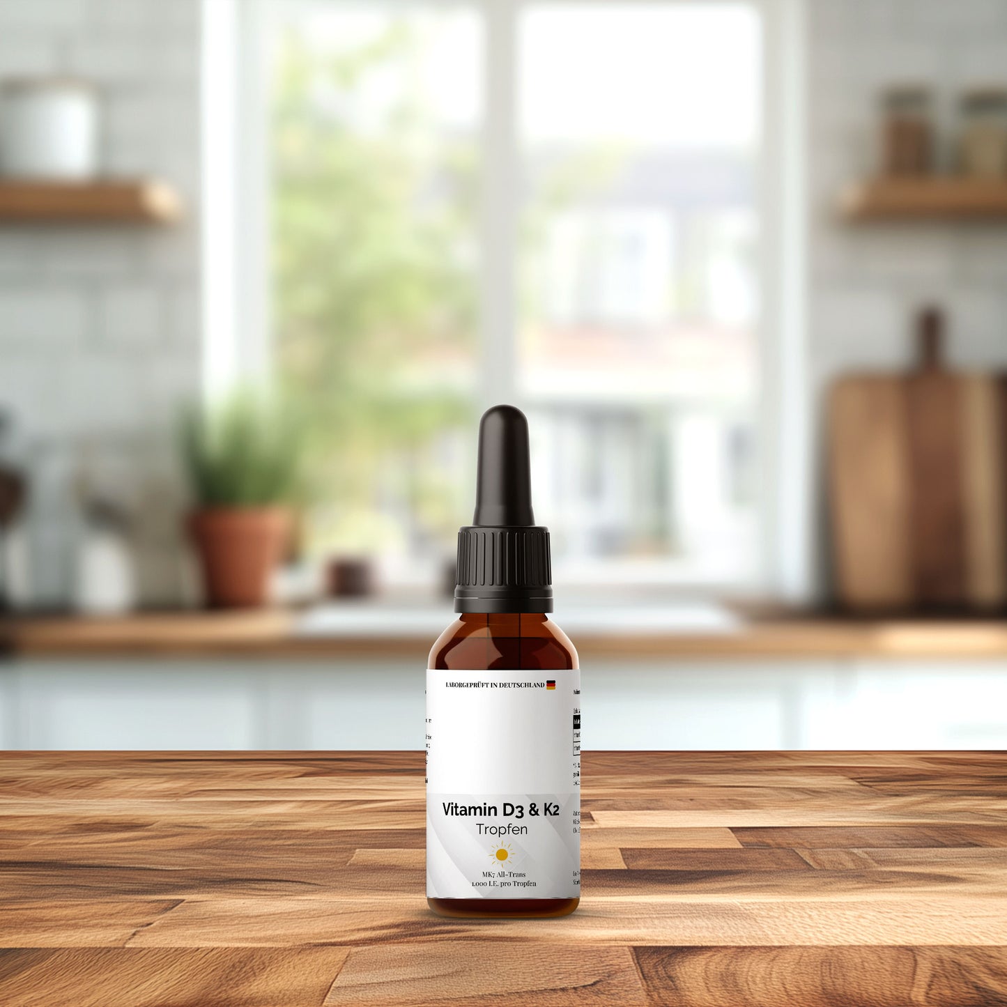 Витамин D3 + K2 - 1700 капки (1000 IU) - 50 мл