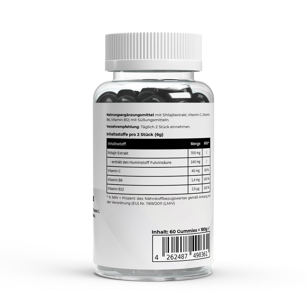 Shilajit Gummies + Витамин C,B6, B12 - 60 бр. Успех