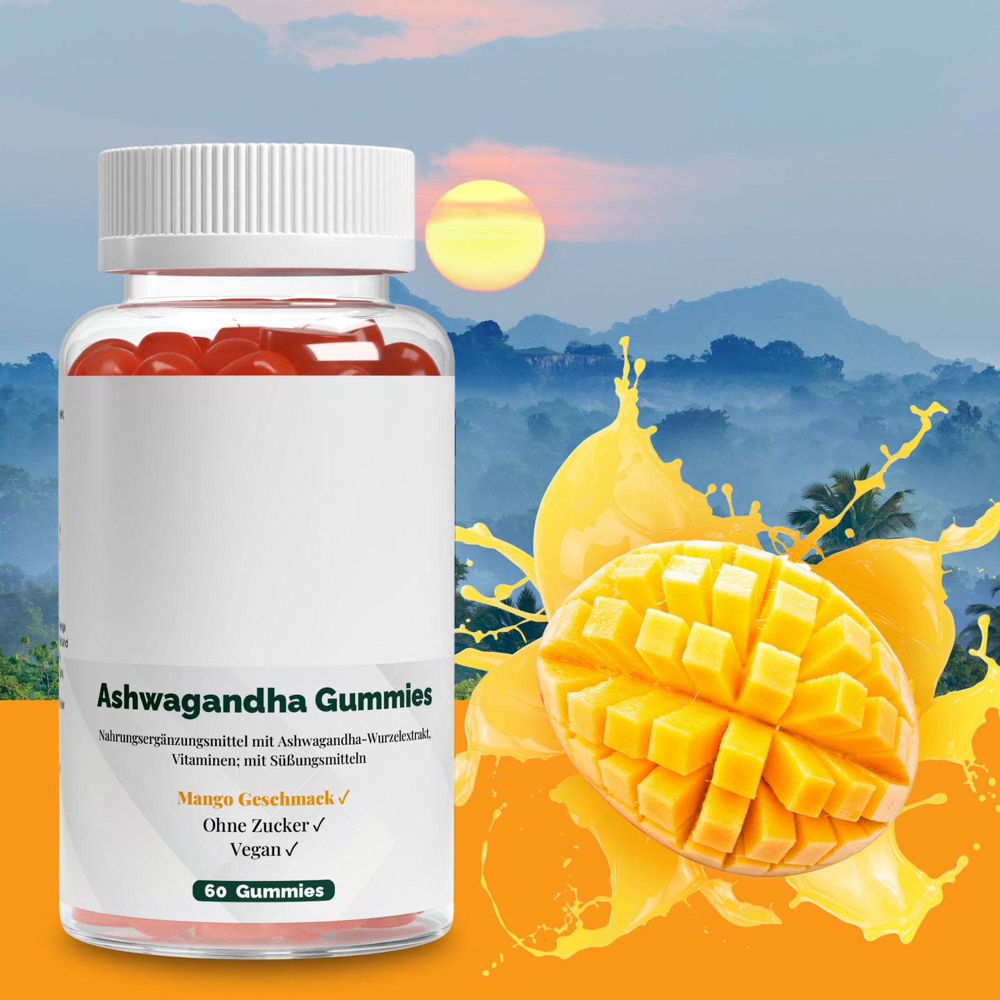 Ашваганда + Витамин B6 Желирани бонбони - 60 бр.