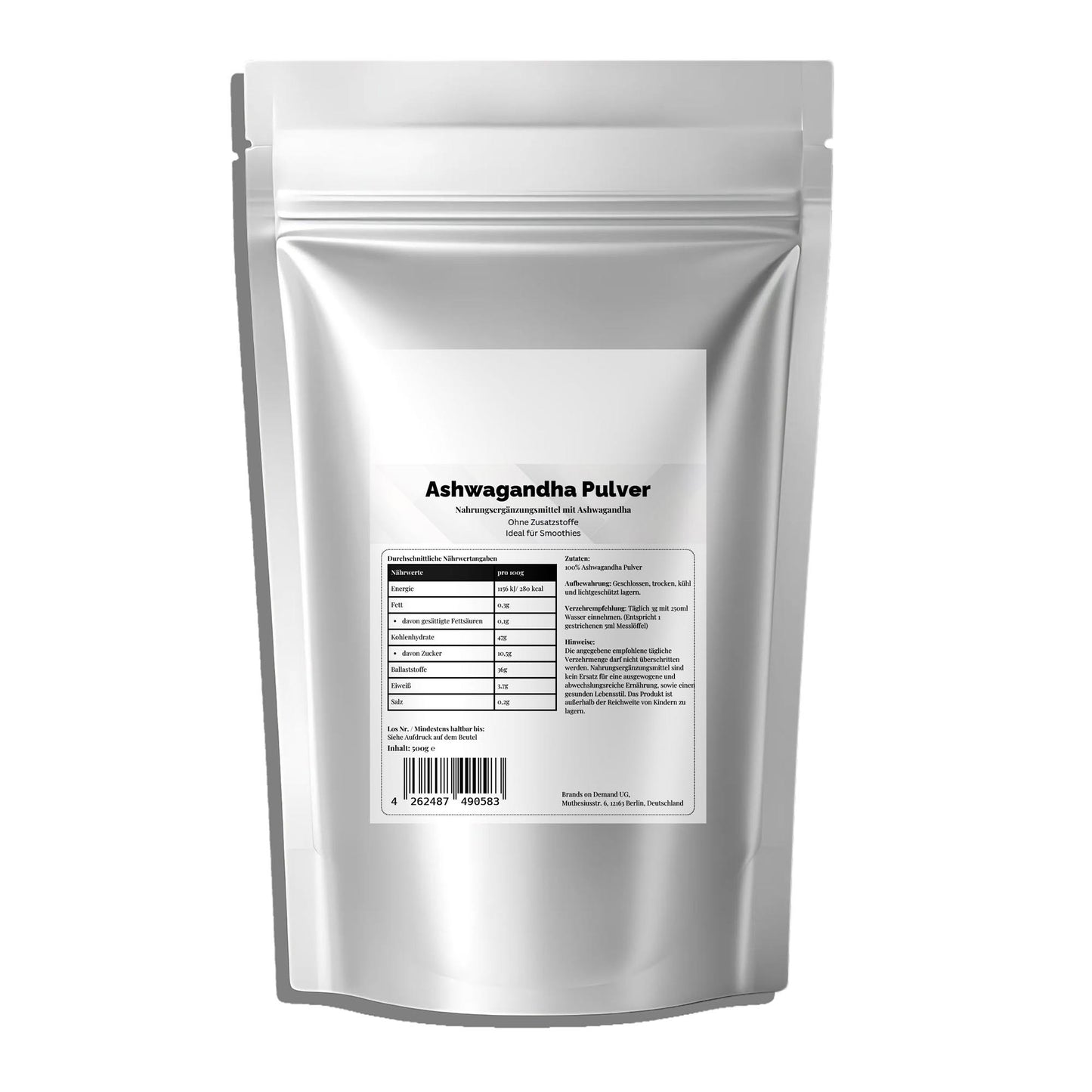 Ашваганда на прах - 500g Doypack