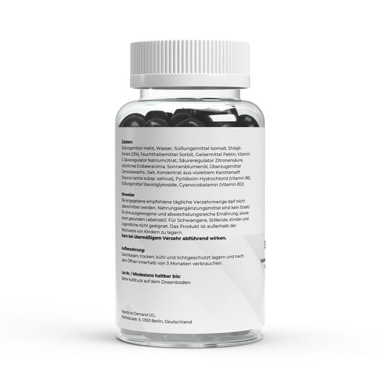 Shilajit Gummies + Витамин C,B6, B12 - 60 бр.