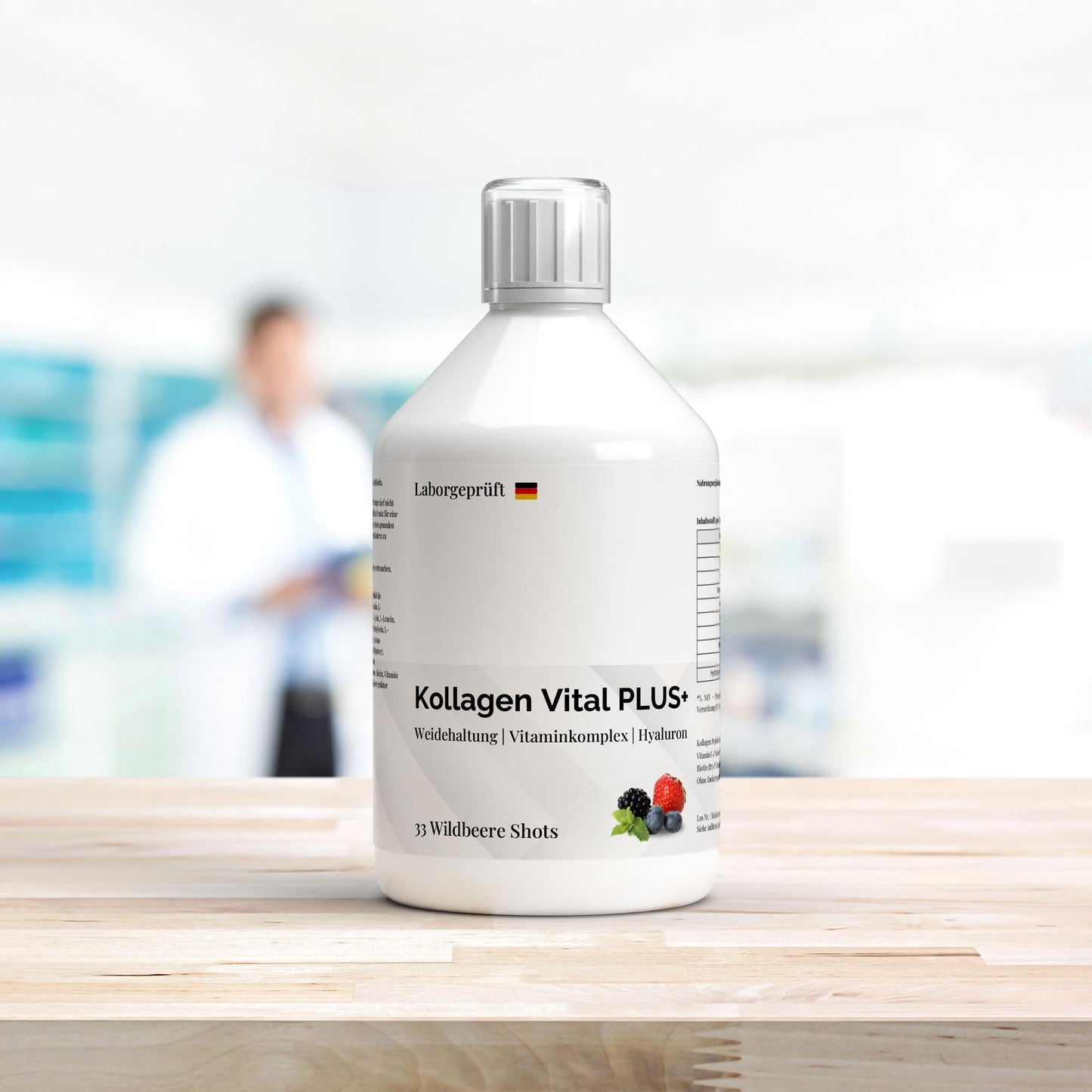 Collagen Vital PLUS+ Shots - Waldbeeren - 500 ml