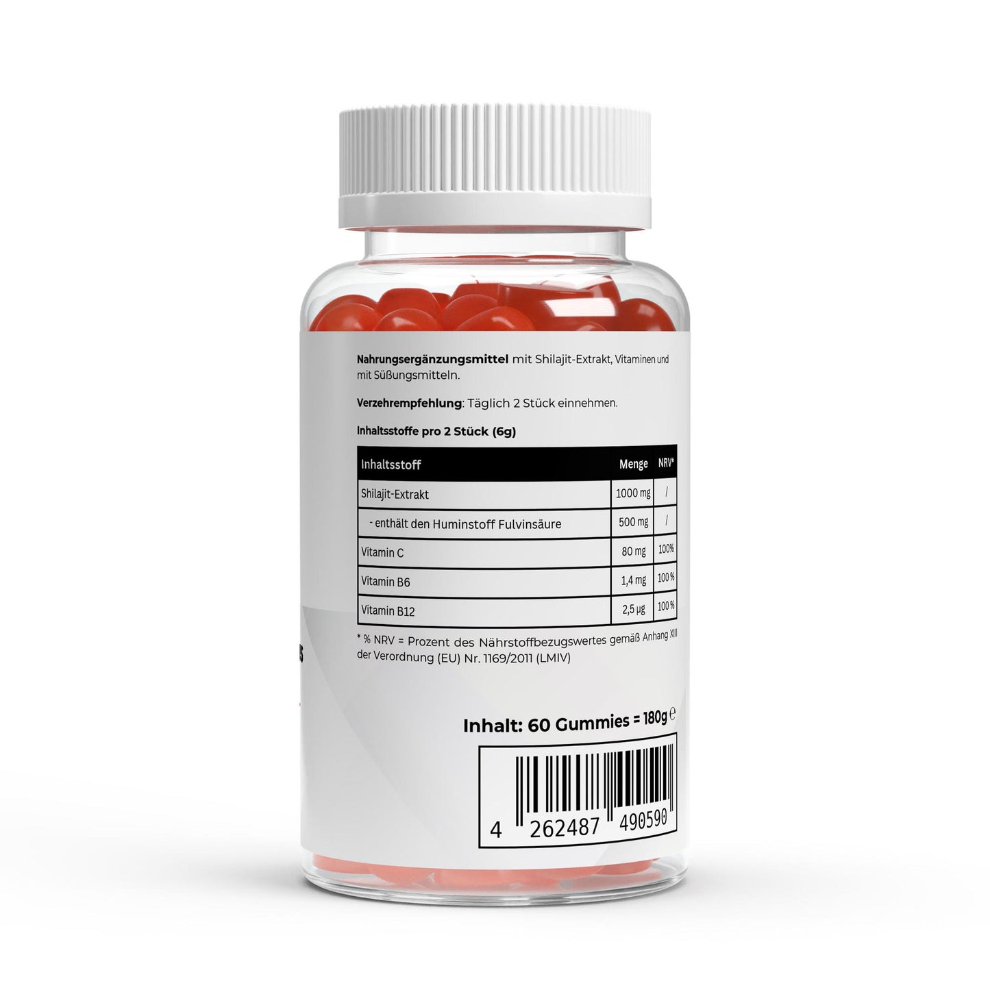 Премиум гумени бонбони Shilajit 1000 + витамин C, B6, B12 - 60 бр.